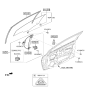 Diagram for Hyundai Accent Window Run - 82540-J0000