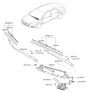 Diagram for 2024 Hyundai Genesis G70 Wiper Blade - 98351-F8000