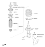 Diagram for 2024 Hyundai Venue Coil Spring Insulator - 54623-F9000