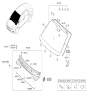 Diagram for 2018 Hyundai Accent Weather Strip - 86430-F9000