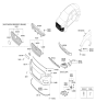 Diagram for Hyundai Accent License Plate - 86519-J0000