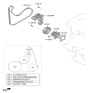 Diagram for 2024 Hyundai Venue Water Pump Gasket - 25124-2M001