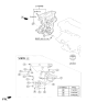 Diagram for Hyundai Tucson Timing Cover - 21350-2B703