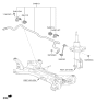 Diagram for 2021 Hyundai Accent Sway Bar Bracket - 54814-B2050