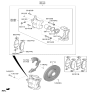 Diagram for 2024 Hyundai Sonata Brake Caliper - 58190-L1A70