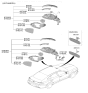 Diagram for Hyundai Sonata Mirror Cover - 87616-L0010