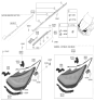 Diagram for Hyundai Sonata Headlight - 92102-L0200