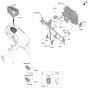 Diagram for Hyundai Sonata Parking Assist Distance Sensor - 99960-L0110