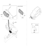 Diagram for 2022 Hyundai Kona A/C Switch - 97250-J9DV0-TMT