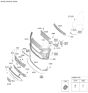Diagram for 2022 Hyundai Kona Bumper - 86510-J9NB0