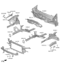 Diagram for 2022 Hyundai Kona Radiator Support - 64101-J9500