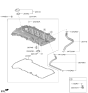 Diagram for Hyundai Elantra Valve Cover Gasket - 22441-2M810