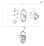 Diagram for 2022 Hyundai Kona Steering Wheel - 56120-J9100-RUL