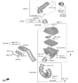 Diagram for 2025 Hyundai Elantra Mass Air Flow Sensor - 28164-2J600