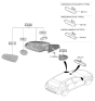 Diagram for Hyundai Kona Car Mirror - 87620-J9660-PE2