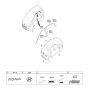 Diagram for Hyundai Kona Emblem - 86318-J9NA0