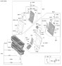 Diagram for 2020 Hyundai Kona Armrest - 89900-J9000-SKN