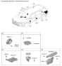 Diagram for 2024 Hyundai Palisade Car Speakers - 96350-S1200