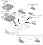 Diagram for 2024 Hyundai Palisade Dome Light - 92850-S8100