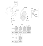 Diagram for 2024 Hyundai Ioniq 6 TPMS Sensor - 52940-E2100
