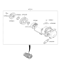 Diagram for 2024 Hyundai Palisade A/C Clutch - 97641-S8500