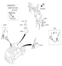 Diagram for Hyundai Tucson Door Lock Cylinder - 81905-2S121