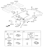 Diagram for 2016 Hyundai Tucson Sun Visor - 85220-4W010-OM