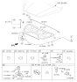 Diagram for Hyundai Hood Latch - 81130-2S000