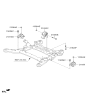 Diagram for 2016 Hyundai Tucson Motor And Transmission Mount - 21830-4W000