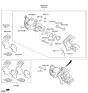 Diagram for Hyundai Kona Electric Brake Pad Set - 58302-K4A00
