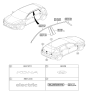 Diagram for 2019 Hyundai Kona Electric Emblem - 86312-K4000