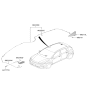 Diagram for 2019 Hyundai Kona Electric Antenna - 96210-K4400-SS7