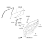 Diagram for 2021 Hyundai Kona Window Regulator - 83404-J9000