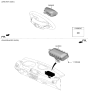 Diagram for 2021 Hyundai Kona Electric Air Bag - 80100-K4500-SRX