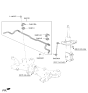 Diagram for 2021 Hyundai Kona Electric Sway Bar Kit - 54810-K4000