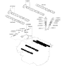 Diagram for Hyundai Santa Fe Camshaft - 24700-3C505