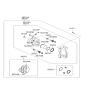 Diagram for 2007 Hyundai Sonata Brake Pad Set - 58302-3KA62