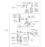 Diagram for 2007 Hyundai Sonata Control Arm - 43804-24300