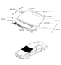 Diagram for 2008 Hyundai Sonata Windshield - 86110-0A090