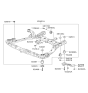 Diagram for Hyundai Sonata Front Cross-Member - 62405-3K500