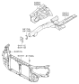 Diagram for 2010 Hyundai Sonata Radiator Support - 64101-0A500