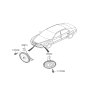 Diagram for 2009 Hyundai Sonata Horn - 96620-3K000