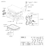 Diagram for 2010 Hyundai Sonata Oil Pan - 21510-2G001