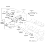 Diagram for 2010 Hyundai Santa Fe Thermostat Gasket - 25633-2G000