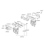 Diagram for 2009 Hyundai Sonata Catalytic Converter - 28510-3CAS0