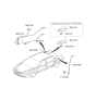 Diagram for 2007 Hyundai Sonata Antenna - 96250-0A100-DR
