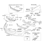 Diagram for Hyundai Elantra Bumper - 86511-3Y000