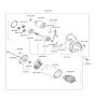 Diagram for 2015 Hyundai Elantra Starter Motor - 36100-2E550