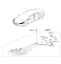 Diagram for Hyundai Elantra Headlight - 92101-3Y000
