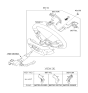 Diagram for 2011 Hyundai Elantra Steering Wheel - 56110-3Y550-HZ